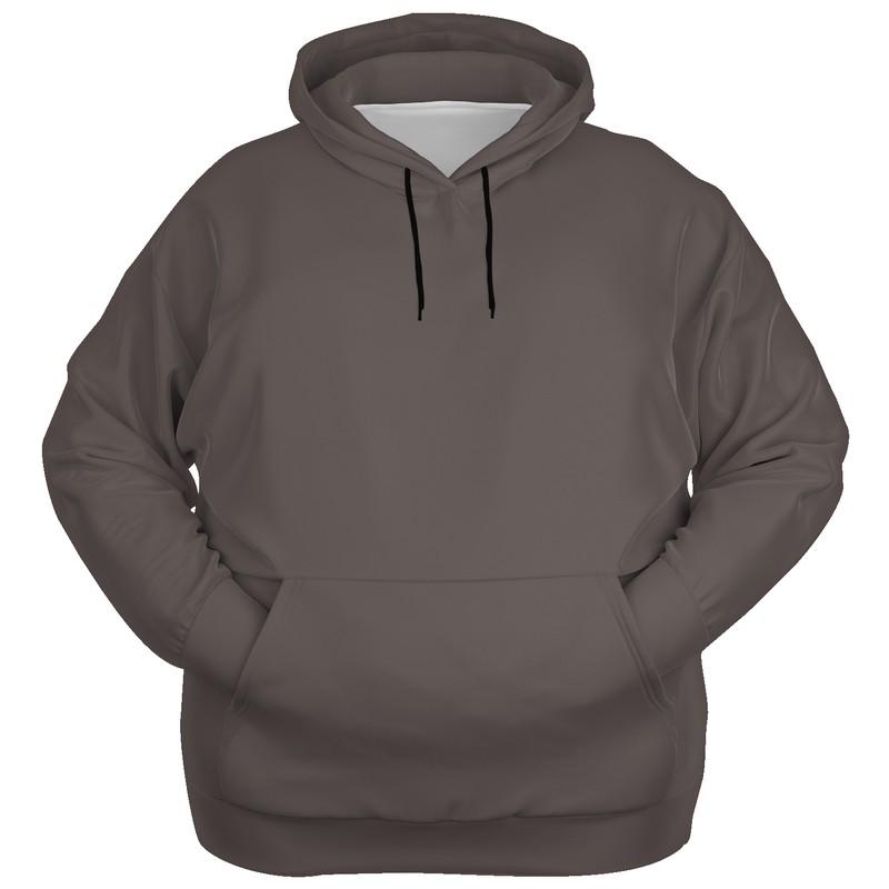 Dark Shaded Red Brown Hoodie (C0M10Y10K80) - Ghost Front PLUS