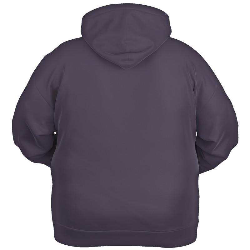 Dark Shaded Violet Gray Hoodie (C22M30Y0K80) - Ghost Back PLUS