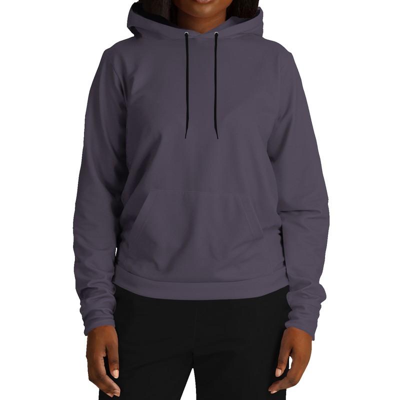 Dark Shaded Violet Gray Hoodie (C22M30Y0K80) - Woman Front