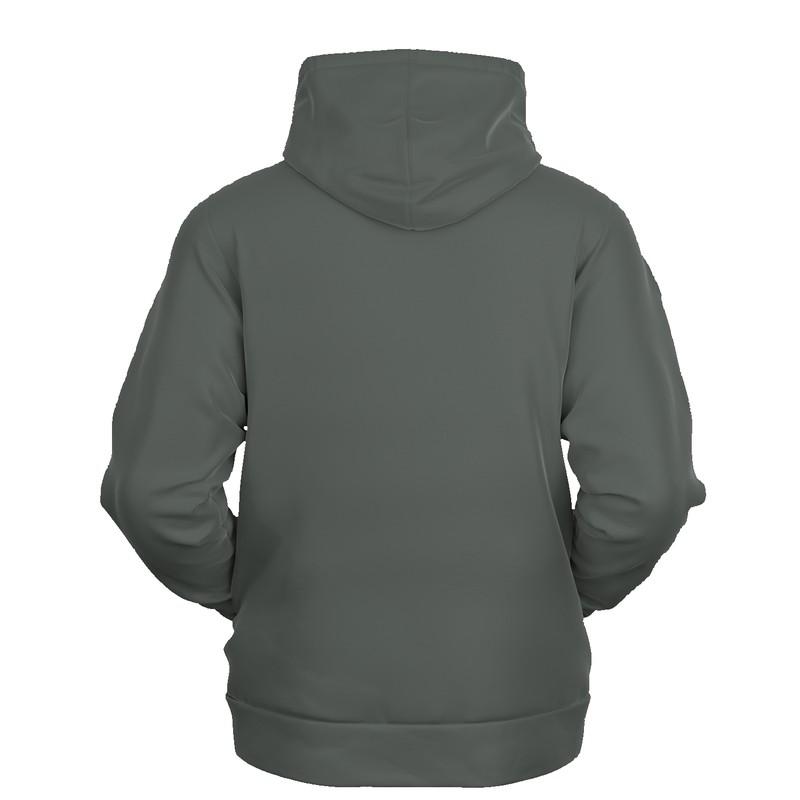 Dark Shaded Warm Green Gray Hoodie (C5M0Y10K80) - Ghost Back