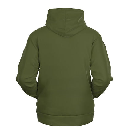 Dark Shaded Warm Green Hoodie (C15M0Y60K80) - Ghost Back