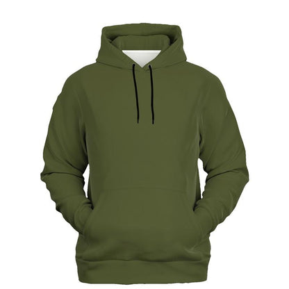 Dark Shaded Warm Green Hoodie (C15M0Y60K80) - Ghost Front