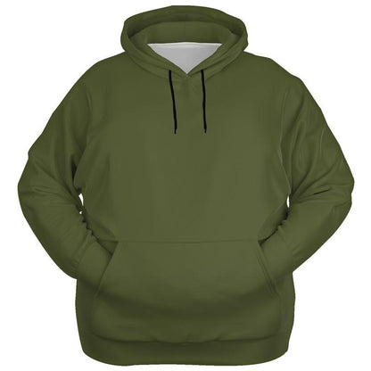 Dark Shaded Warm Green Hoodie (C15M0Y60K80) - Ghost Front PLUS