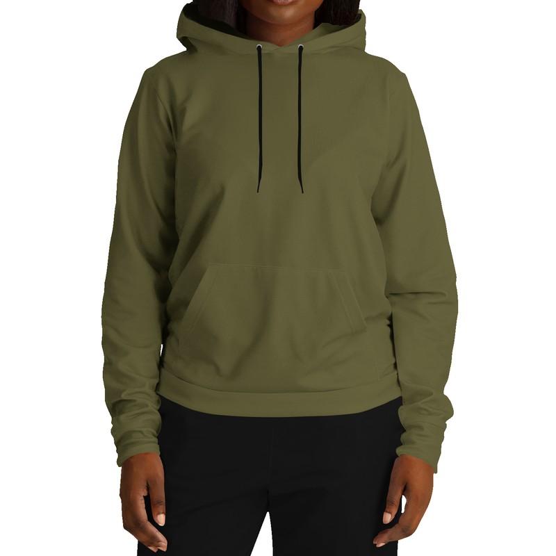 Dark Shaded Yellow Hoodie (C0M0Y60K80) - Woman Front