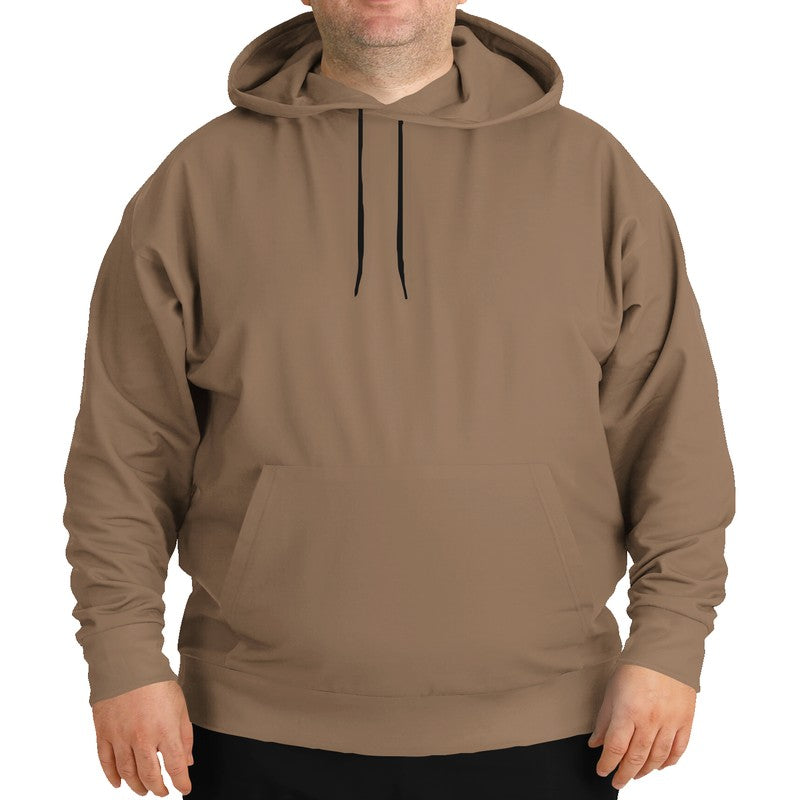 Dark Tan Hoodie PLUS (O-FM-ME) - Man Front PLUS