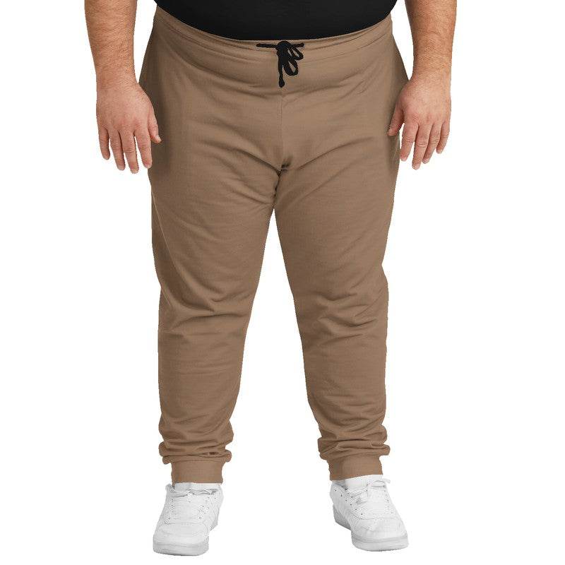 Dark Tan Joggers PLUS (O-FM-ME) - Man Front PLUS