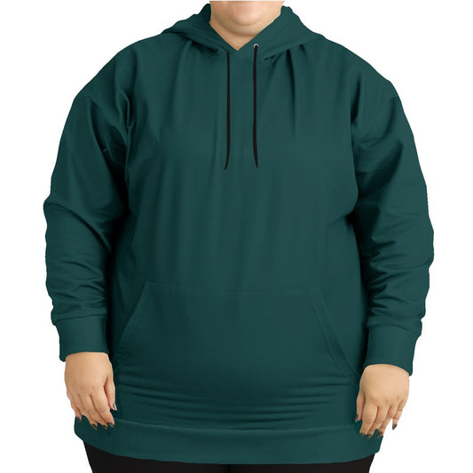 Dark Teal Hoodie PLUS (CBG2-MU-DE) - Woman Front PLUS