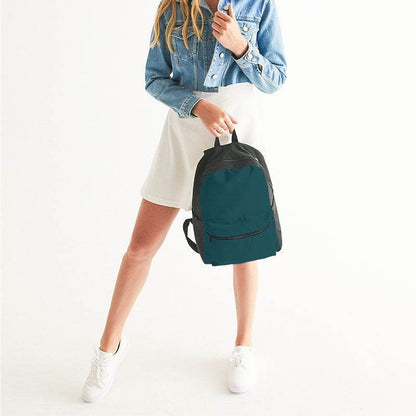 Dark Turquoise Canvas Backpack (C-MU-DE) - Woman