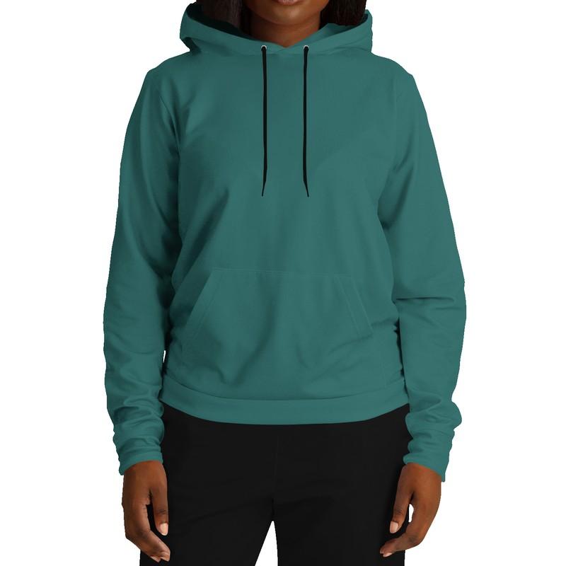 Dark Turquoise Hoodie (C60M0Y30K60) - Woman Front