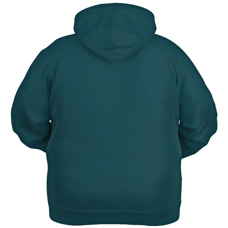 Dark Turquoise Hoodie PLUS (C-MU-DE) - Ghost Back PLUS