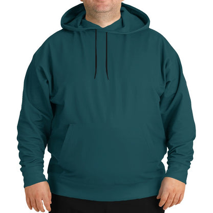 Dark Turquoise Hoodie PLUS (C-MU-DE) - Man Front PLUS
