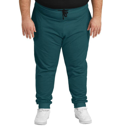 Dark Turquoise Joggers PLUS (C-MU-DE) - Man Front PLUS