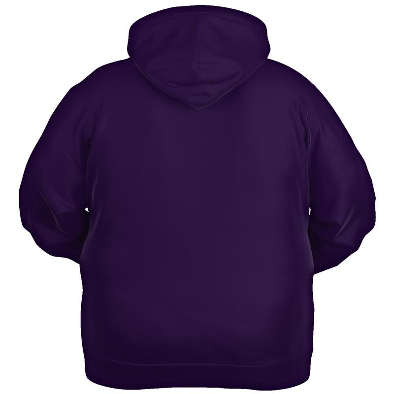 Dark Violet Hoodie (C75M100Y0K80) - Ghost Back PLUS