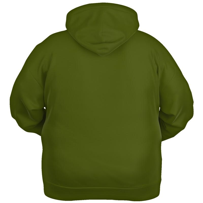 Dark Warm Green Hoodie (C25M0Y100K80) - Ghost Back PLUS