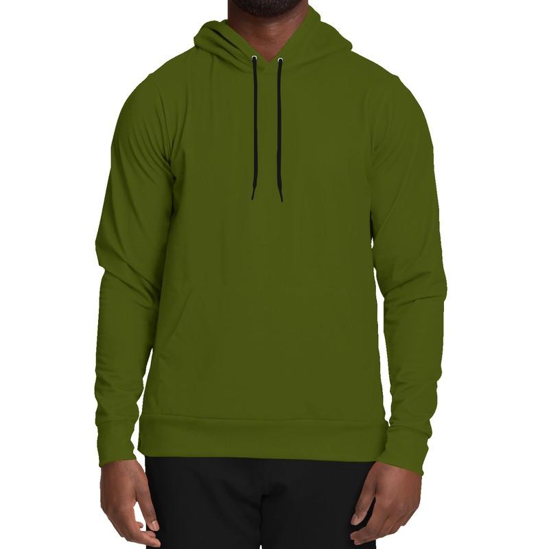 Dark Warm Green Hoodie (C25M0Y100K80) - Man Front