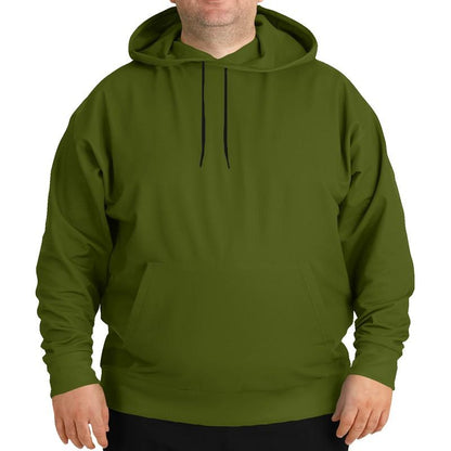 Dark Warm Green Hoodie (C25M0Y100K80) - Man Front PLUS