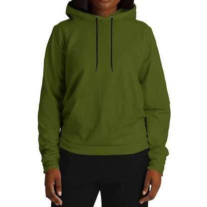 Dark Warm Green Hoodie (C25M0Y100K80) - Woman Front