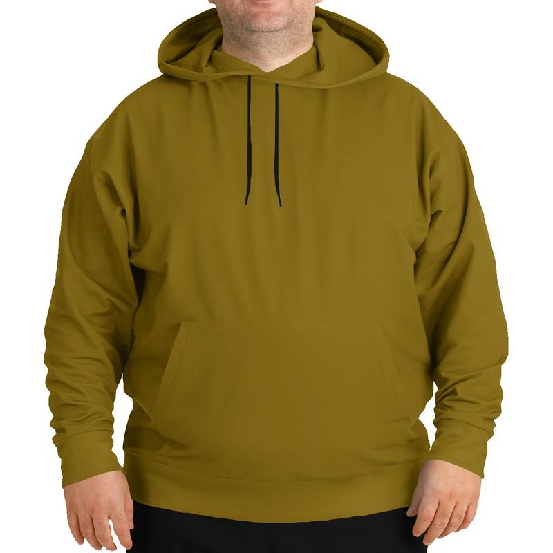 Dark Yellow Hoodie (C0M25Y100K60) - Man Front PLUS