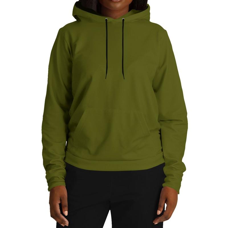 Dark Yellow Hoodie (C12M0Y100K80) - Woman Front