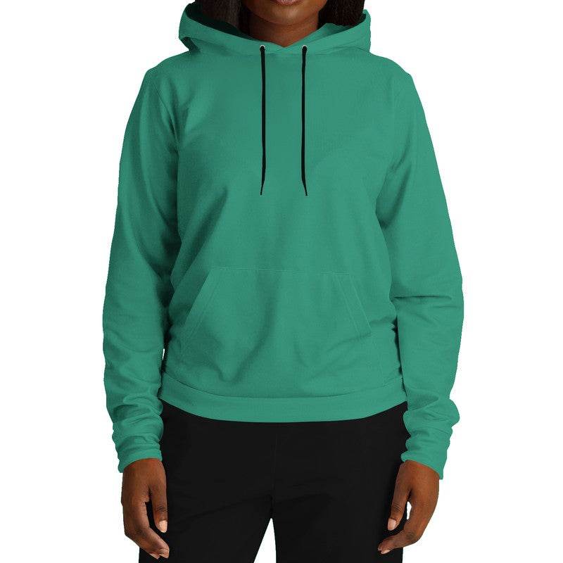 Deep Clear Blue-Green Hoodie (BGG1-CL-DE) - Woman Front