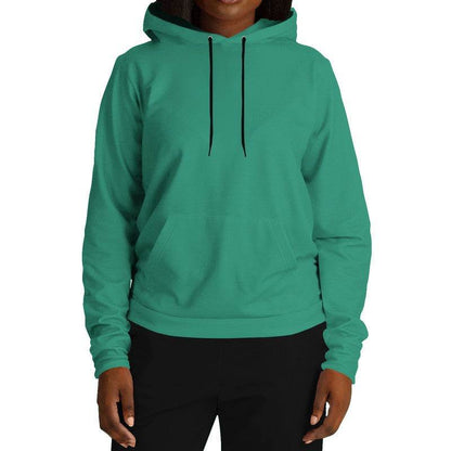 Deep Clear Blue-Green Hoodie (BGG1-CL-DE) - Woman Front