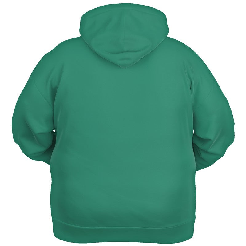Deep Clear Blue-Green Hoodie PLUS (BGG1-CL-DE) - Ghost Back PLUS