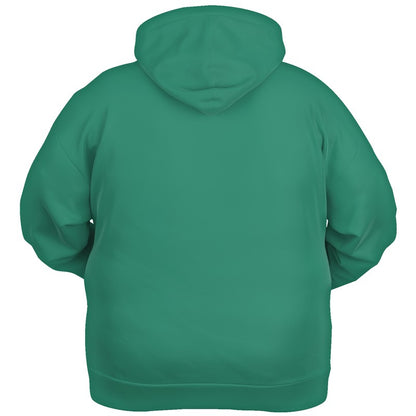 Deep Clear Blue-Green Hoodie PLUS (BGG1-CL-DE) - Ghost Back PLUS