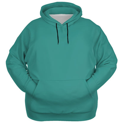 Deep Clear Blue-Green Hoodie PLUS (CBG3-CL-DE) - Ghost Front PLUS