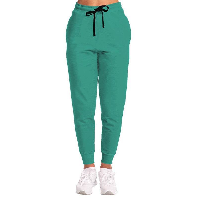 Deep Clear Blue-Green Joggers (BG-CL-DE) - Woman Front