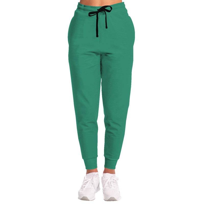 Deep Clear Blue-Green Joggers (BGG1-CL-DE) - Woman Front