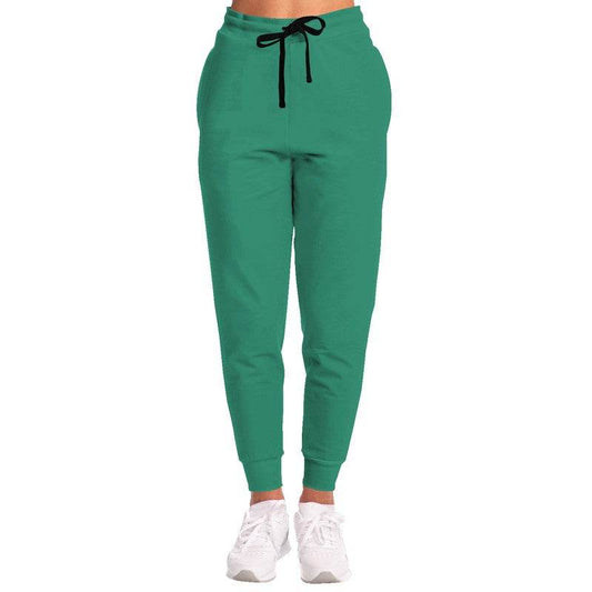 Deep Clear Blue-Green Joggers (BGG1-CL-DE) - Woman Front