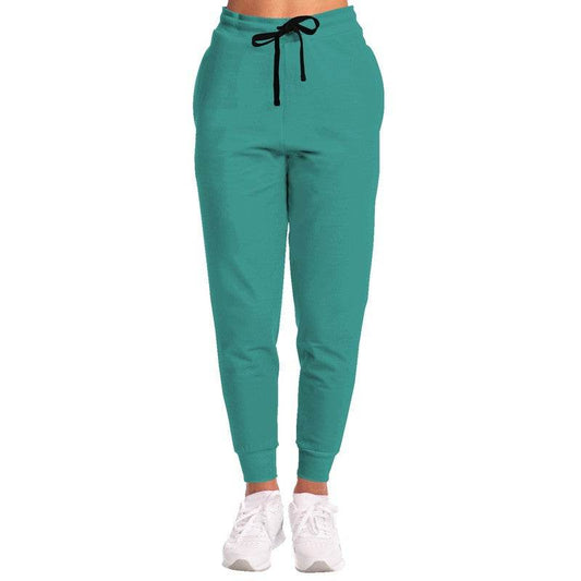 Deep Clear Blue-Green Joggers (CBG3-CL-DE) - Woman Front