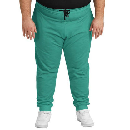 Deep Clear Blue-Green Joggers PLUS (BG-CL-DE) - Man Front PLUS