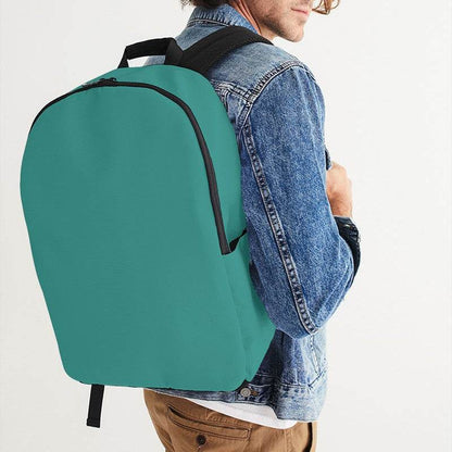 Deep Clear Blue-Green Waterproof Backpack (CBG3-CL-DE) - Man CloseUp