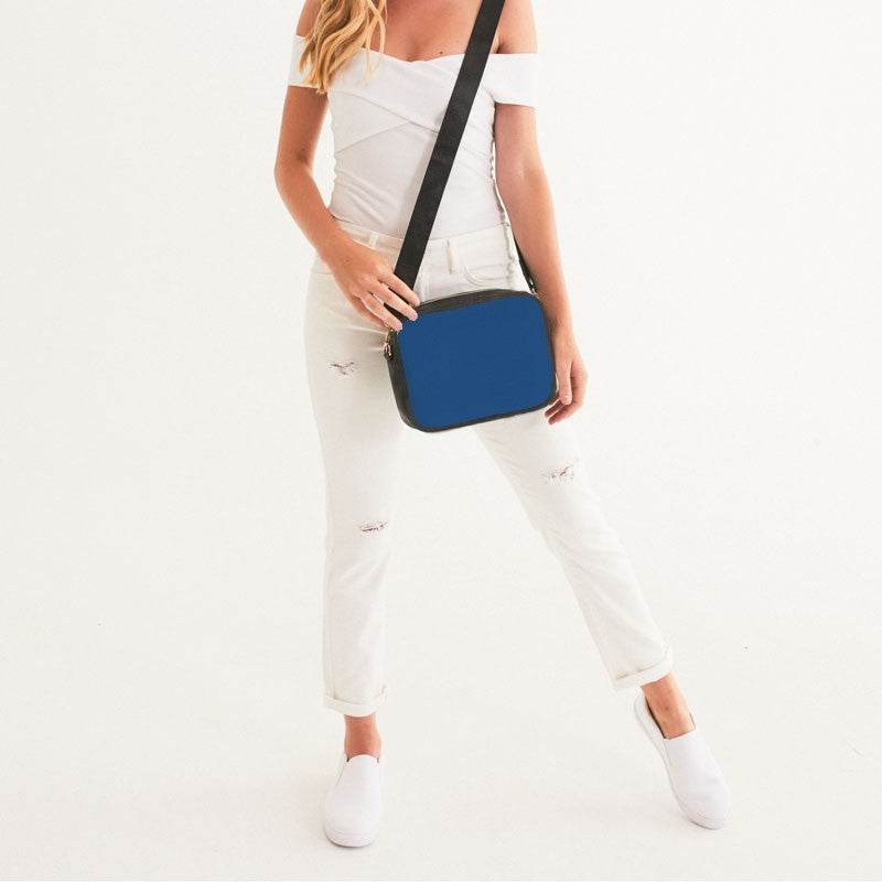Deep Clear Blue Crossbody Bag (IB2-CL-DE) - Woman Front