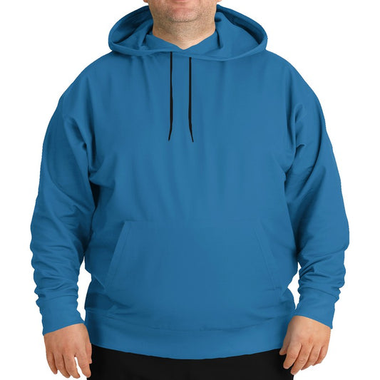 Deep Clear Blue Hoodie PLUS (B-CL-DE) - Man Front PLUS