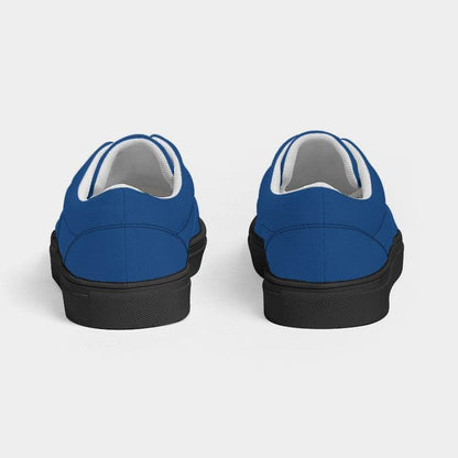 Deep Clear Blue Men's Canvas Sneakers (IB2-CL-DE) - Back
