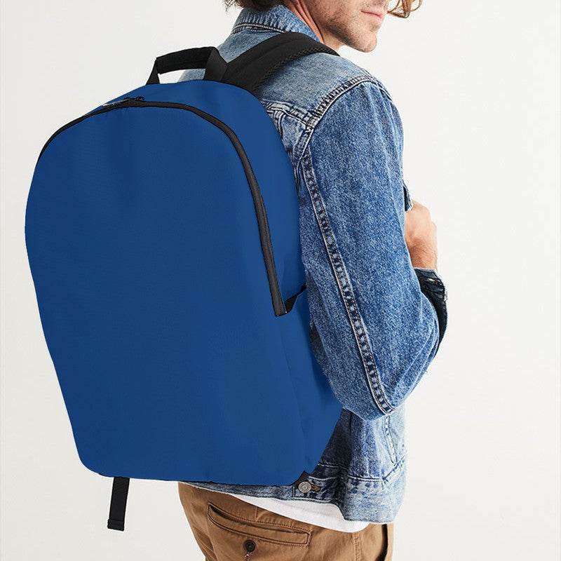 Deep Clear Blue Waterproof Backpack (IB2-CL-DE) - Man CloseUp