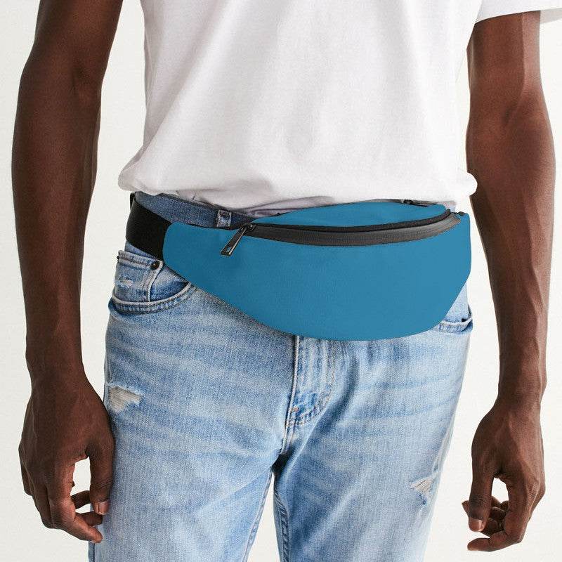 Deep Clear Cyan Belt Bag (BC1-CL-DE) - Man Front CloseUp