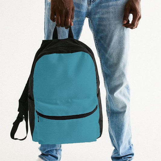 Deep Clear Cyan Canvas Backpack (BC3-CL-DE) - Man Holding
