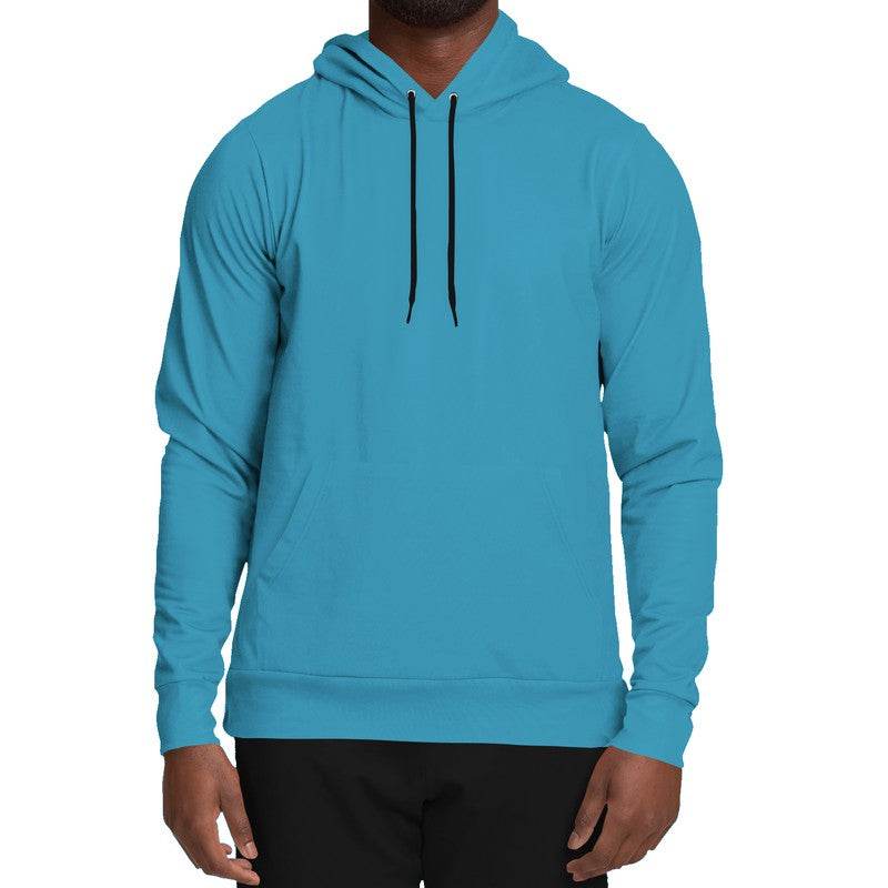Deep Clear Cyan Hoodie (BC2-CL-DE) - Man Front