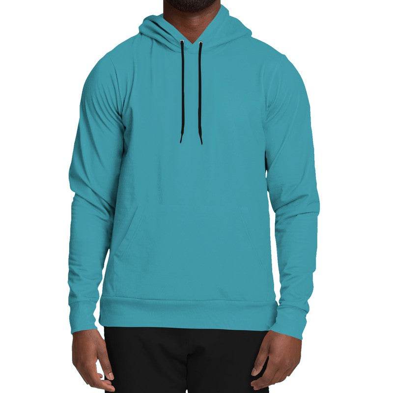 Deep Clear Cyan Hoodie (C-CL-DE) - Man Front
