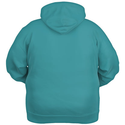 Deep Clear Cyan Hoodie PLUS (CBG1-CL-DE) - Ghost Back PLUS