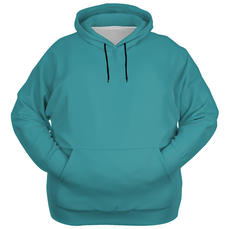 Deep Clear Cyan Hoodie PLUS (CBG1-CL-DE) - Ghost Front PLUS