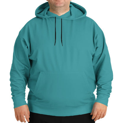 Deep Clear Cyan Hoodie PLUS (CBG1-CL-DE) - Man Front PLUS