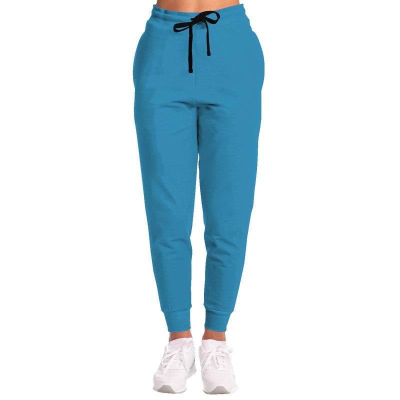 Deep Clear Cyan Joggers (BC1-CL-DE) - Woman Front