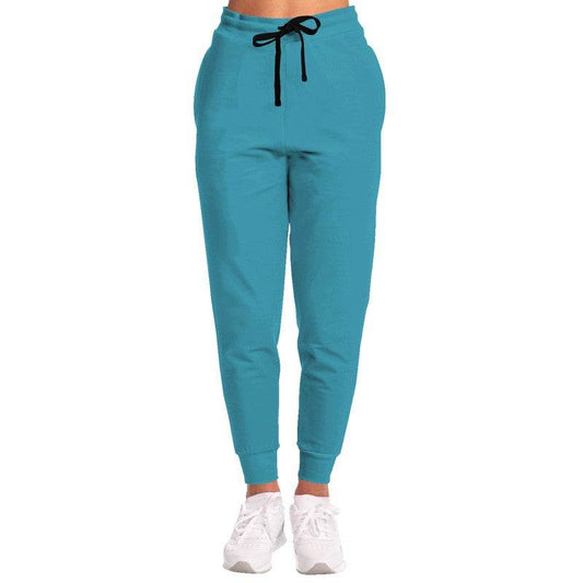 Deep Clear Cyan Joggers (BC3-CL-DE) - Woman Front