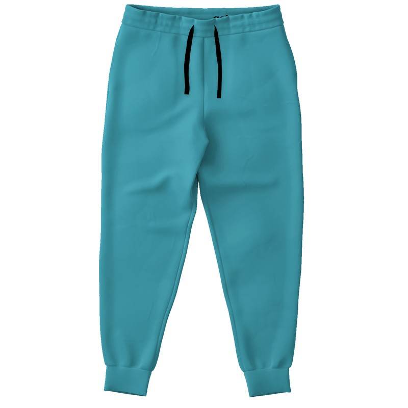 Deep Clear Cyan Joggers (C-CL-DE) - Front