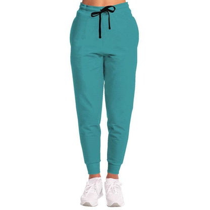 Deep Clear Cyan Joggers (CBG1-CL-DE) - Woman Front