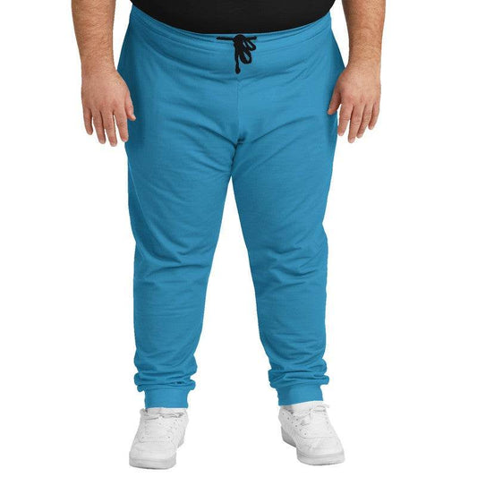 Deep Clear Cyan Joggers PLUS (BC1-CL-DE) - Man Front PLUS